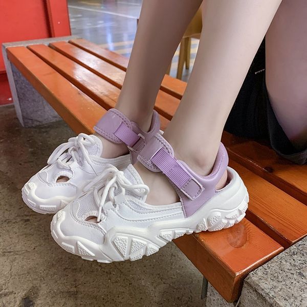 

2020 summer all-match beige heeled sandals female shoe low-heeled shoes with strap shoes lace denim women's ladies black woman