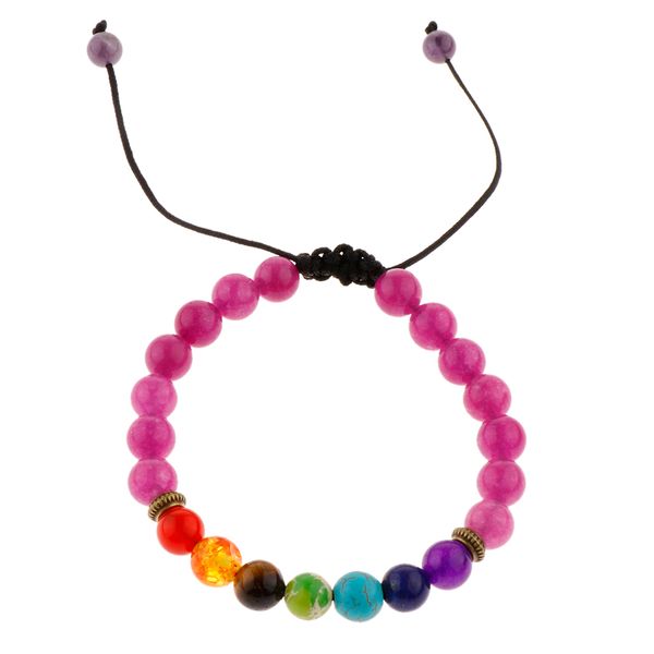 

stone beads bracelet elastic stretchy yoga bracelet round loose spacer buddhist men women jewelry charms, Golden;silver