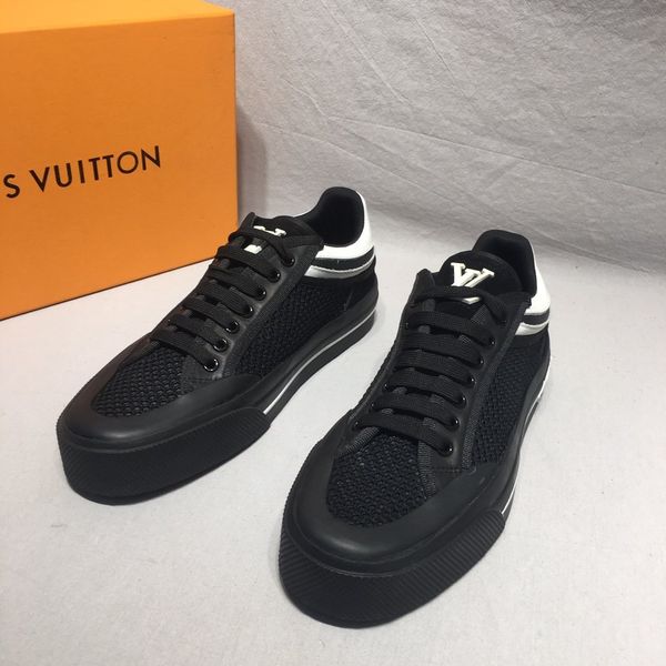 

2020 d2 leather lace-up fashion casual mens luxury designer shoes classic flat shoes mens sneakers original box, Black
