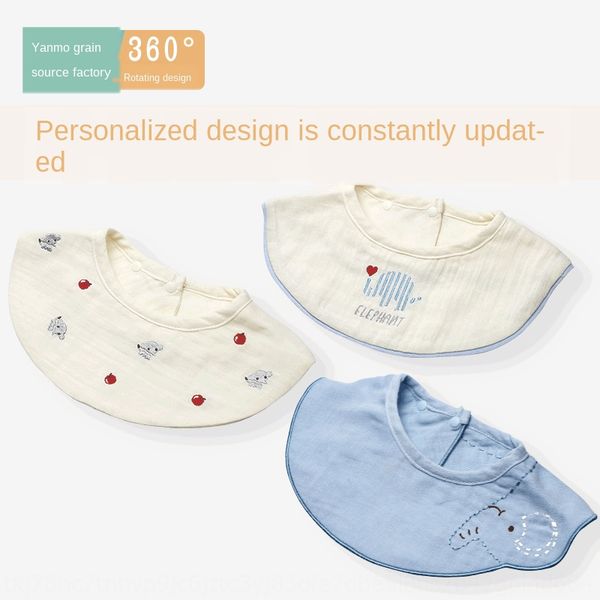 

новорожденный ребенок милый 360 градусов нагрудник слюна полотенце слюны полотенце марли животное нагрудник матери и ребенка поставок