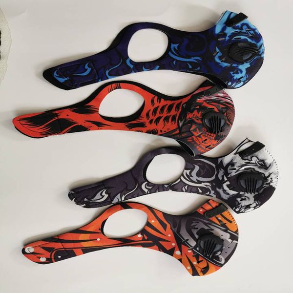 

2020 new ear-hanging cycling face mask activated carbon with filter pm2.5 anti-pollution sport running training bike protection dust mask