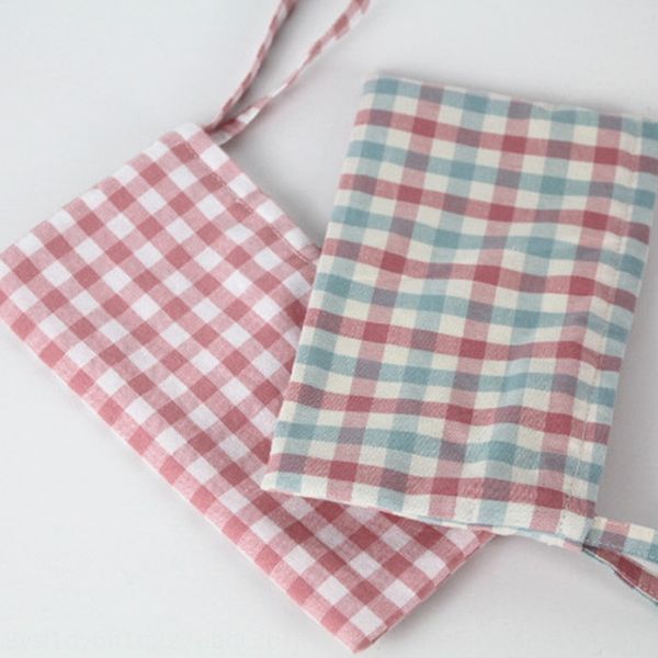

small cotton mobile coin purse pink plaid hipster phone handbag mobile phone bag cute handbags eco-friendly cotton linen