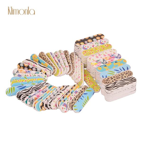 

200pcs sanding mini nail file 150 grit flower sandpaper stick nail buffer disposable sanding board tools for manicure