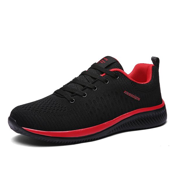 

summer breathable men's casual shoes mesh breathable man casual shoes fashion moccasins lightweight men sneakers 38 -46, Black
