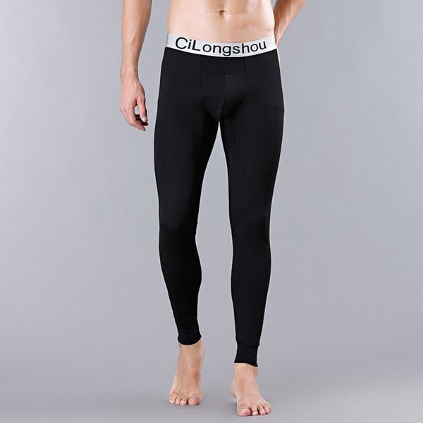 

men's warm warm tight tight fleece thickened leggings winter slim cotton wool pants cotton fashion autumn pants, Black;brown