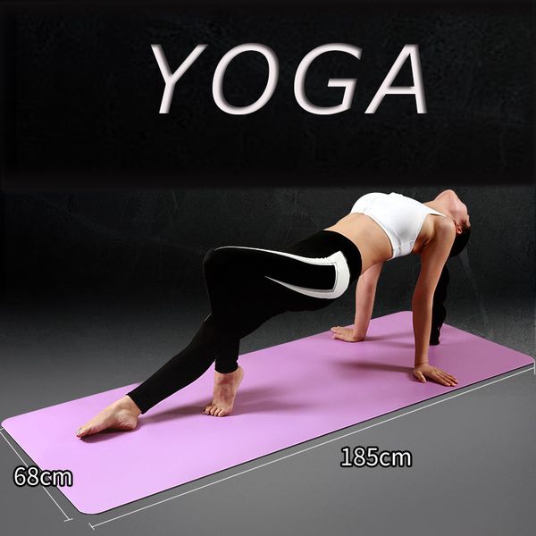 

yoga mats fitness equipment 183cmx68cm lengthening and widening mat for aerobic exercise, logo color is customized, ship