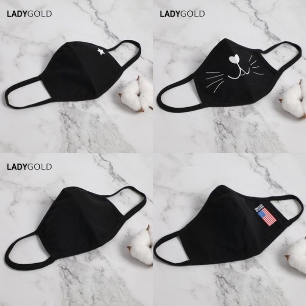 

fast delivery ot sale 3-layer mask 2000pcs fa mout masks non woven disposable anti-dust meltblown clot masks earloops masks 11#706, Black