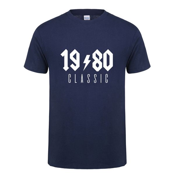 

men's t-shirts omnitee 1980 classic t shirt men cotton short sleeve birthday gift t-shirt mans tshirt oz-224, White;black