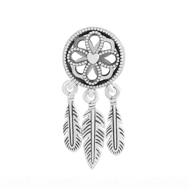 

fits charms pandora bracelets 2018 summer spiritual dream catcher charm beads 925 sterling silver charm diy jewelry for women making, Bronze;silver