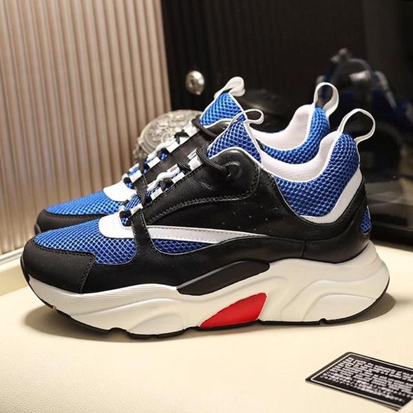 

luxury b22 calfskin sneaker men 's shoes lace -up comfortable drop ship breathable casual shoes vintage footwears outdoor, Black