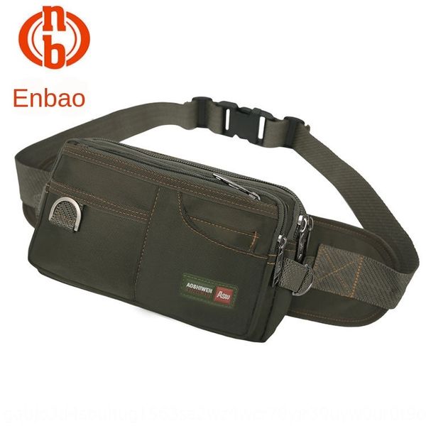 

leisure all-match urban trend simple running bag multifunctional leisure sewing threads wear-resistant solid color men's bag