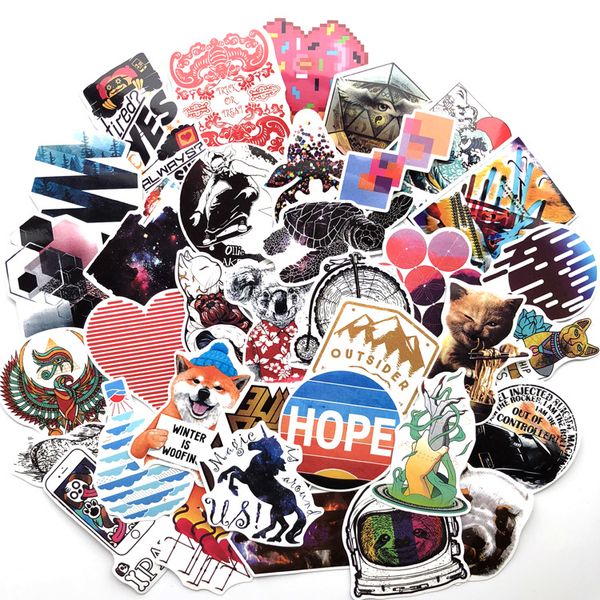

10 sets=1000pcs fantasy world anime sticker suitcase guitar waterproof sticker