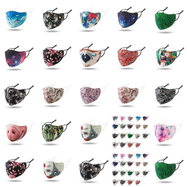 

funny black red starry sky camo designer face mask reusable nose masks mascherine high fashion washable cloth mask fscsn bbgargden
