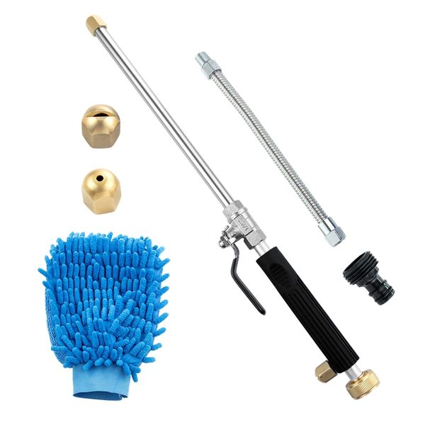 

jet power washer wand high pressure garden sprayer attachment, water hose nozzle,flexible glass cleaning tool, foam cannon car w