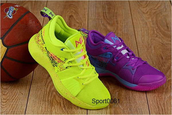 

athletic pg 2 confetti what the kids basketball shoes paul george sneakers outdoor shoes, Black