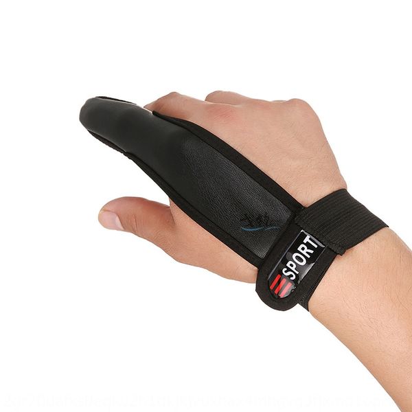 

new and leather fishing gloves universal sea fishing single-finger one-finger full-finger anti-cutting non-slip luya gloves, Black