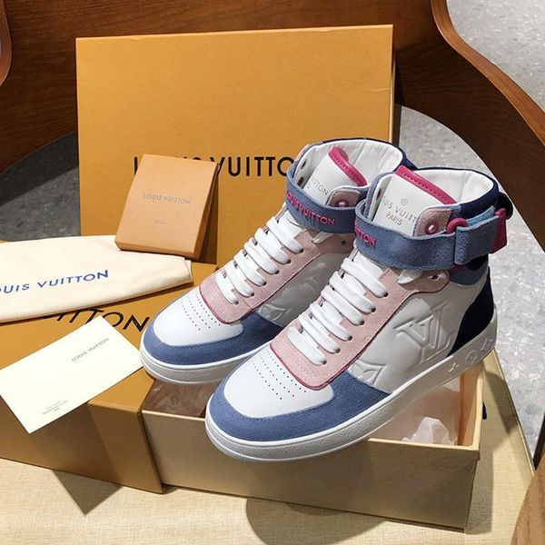 

2020 couple shoes fashion luxury mens leather casual sport shoes,personality wild high mens casual shoes size 35-46 00251, Black