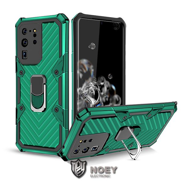 

for samsung note20 ultra s20 plus a11 a21s iphone 12 huawei p40 lite hybrid armor ring holder phone case shockprook phone cover noey