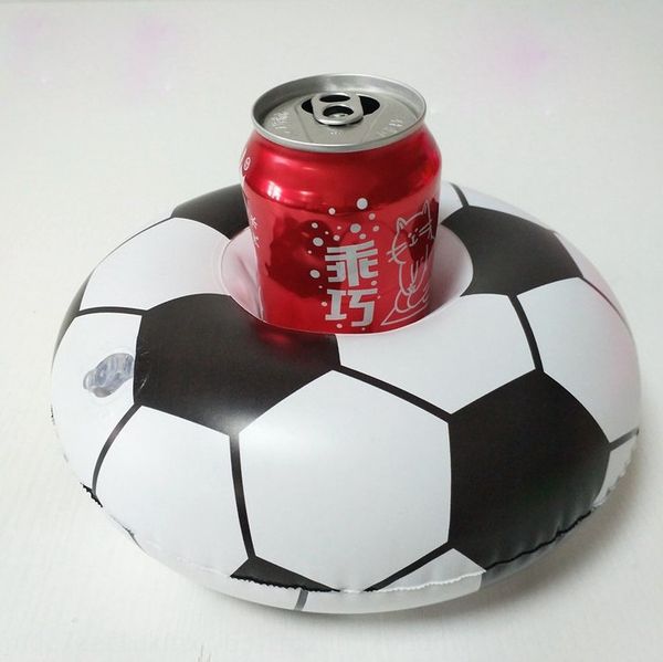 

pvc coke beverage inflatable football cup holder inflatable cola cup holder