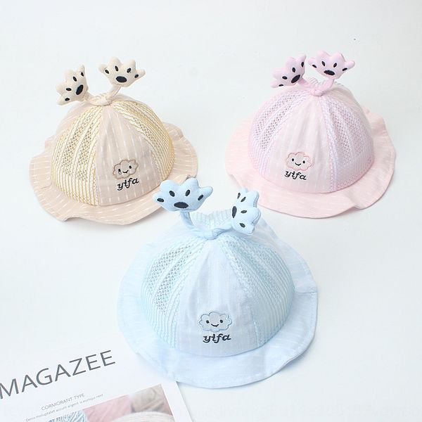 

autumn fisherman cap baby cap thin style baby girl sun princess hat cute sun fisherman hat, Blue;gray