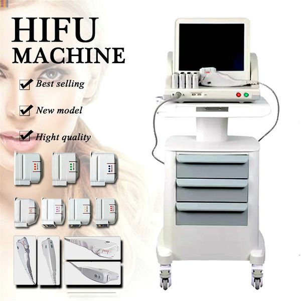 

ultra hifu machine 5 cartridges high intensity focused ultrasound for body slimming skin tightening spa salon use