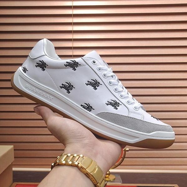 

luxury mens shoes sneakers outdoor perforated logo leather tennis sneakers zapatos de hombre men shoes fashion m #28 flats platform fast shi