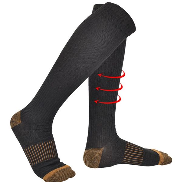 

stockings compression pressure varicose vein stocking knee high support stretch pressure circulation, Black