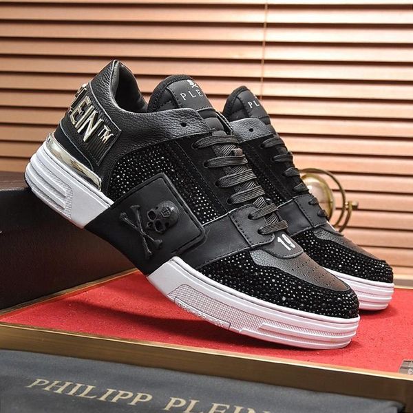 

new arrival mens shoes luxury lightweight fashion chunky sneakers plus size low lace -up casual men shoes chaussures pour hommes, Black