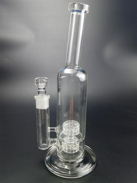 12,2-Zoll-Glasbongs Doppelmatrix-Perc-Perkolator-Wasserpfeifen 14-mm-Innengewinde mit Schüssel-Dab-Rig