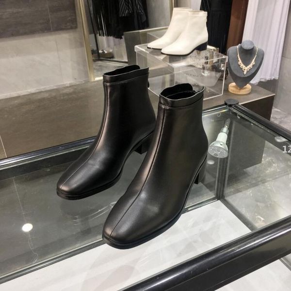 

luxury desigenr 360 ankle boots fordr genuine luxury designer women botas high motorcycle autumn winter lover snow, Black