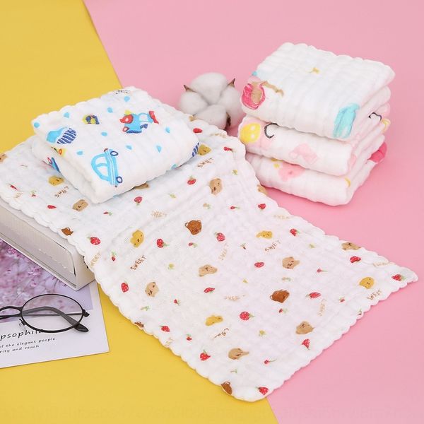 

25*50 plume six-layer pure cotton soft absorbent six-layer gauze children's face wash towel bubble cotton children's towel