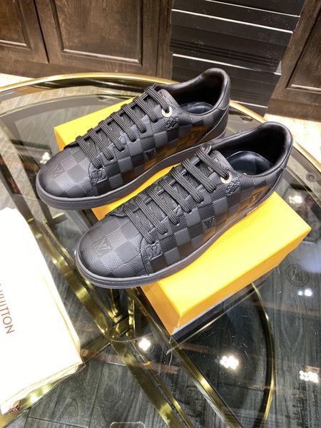 

new32 men's casual shoes fashion breathable sports shoes business comfortable men's shoes original box packaging zapa, Black