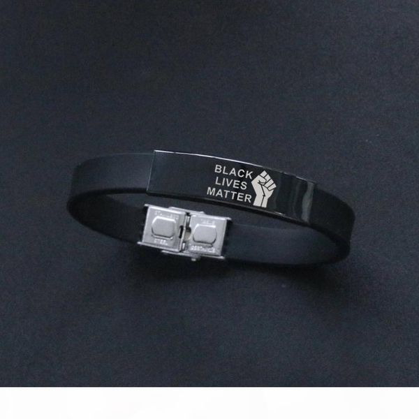 

r 2020 i can 't breathe bracelet silicone black stainless steel breathe opp bag fighting fighting free