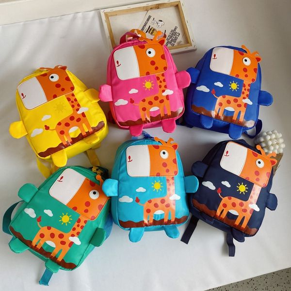 

tet1p giraffe 2020 new korean cartoon cute kindergarten school opening bag giraffe children's backpack 2020 new korean cartoon children