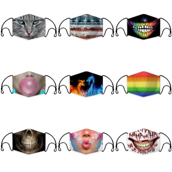 

stock anti dust face mouth er pm2.5 mask dustproof anti-l washable reusable ice silk cotton masks tools#244