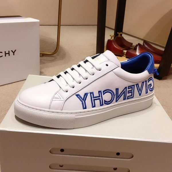 

2021 reverse sneakers in leather drop ship mens shoes outdoor walking shoes plus size lace -up casual fashion men shoes zapatos de hombre, Black