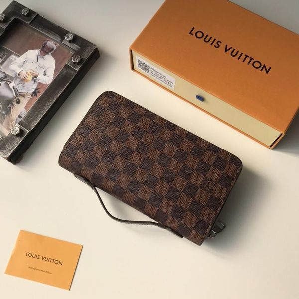 

new arrival mens wallet purses classic trend handbags phone money coin pocket long leather wallets zipper men purse with origin box