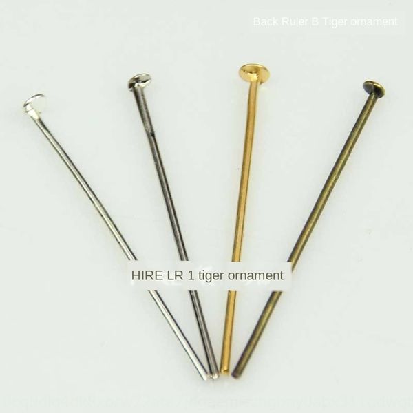 

handmade basic materials 1 kg/bag t-shaped needle handmade jewelry flat thimble beads jewelry needle 1kg, Silver