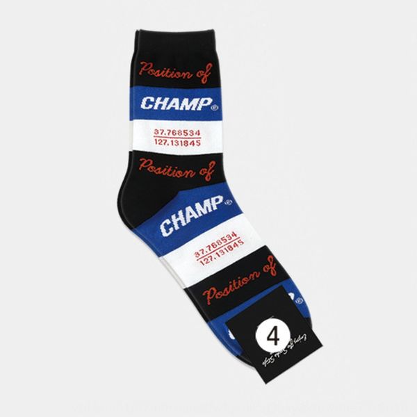 

ggorangnae korean striped letters business casual cotton socks spring and autumn men's long cotton socks ins, Black