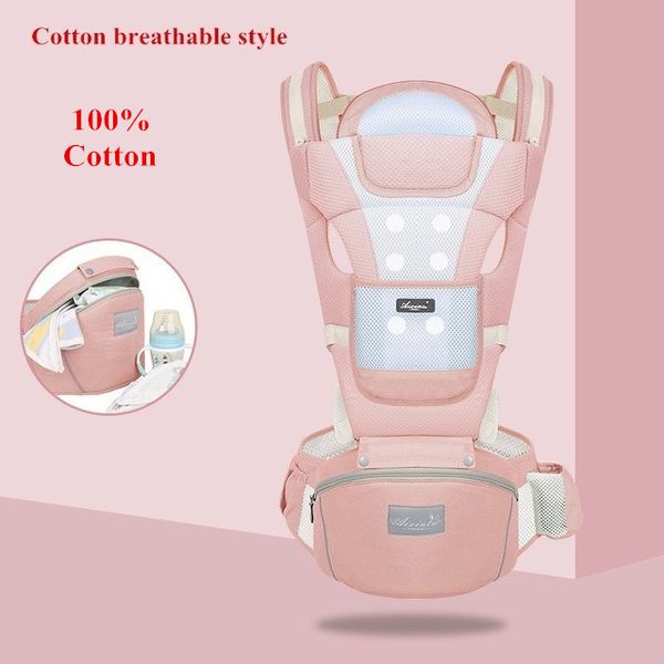 

baby carrier newborn to toddler pink 2020 new arrival ergonomic 100% cotton breathable baby fular portabebes canguro para