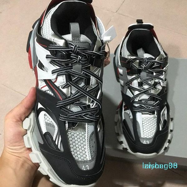 

designer shoes triple s 3.0 sneakers luxury man casual shoes women platform outdoor sneakers platform mens trainers chaussures c21 z08, Black