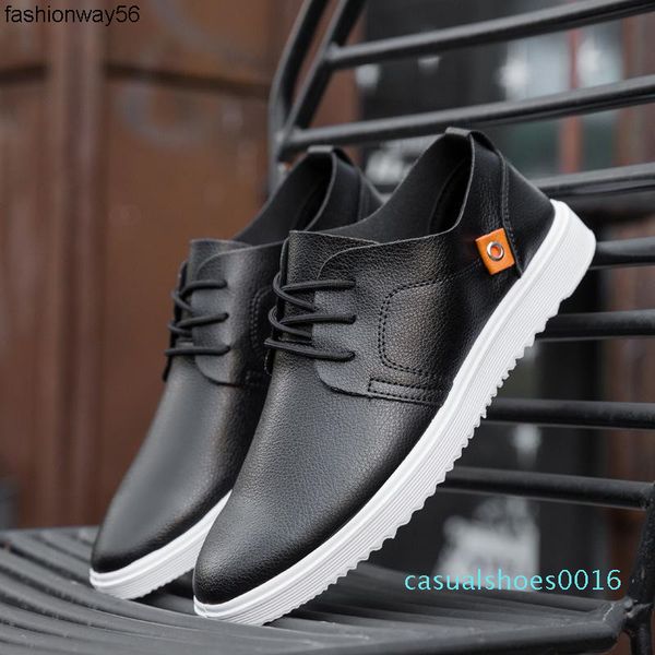 

2019 new british style men quality casual shoes lightweight paris design comfortable breathable flat shoes men u2-05 c16, Black