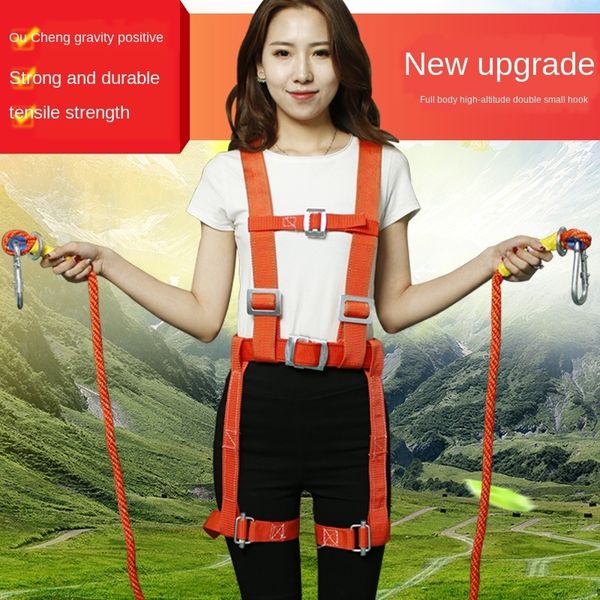 

back back double hook anti-fall whole body double hook anti-fall all-body five-point national safety belt safety belt