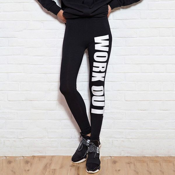 

black workout leggings female winter warm pants causal printing elastic women trousers cotton sports fitness leggings women