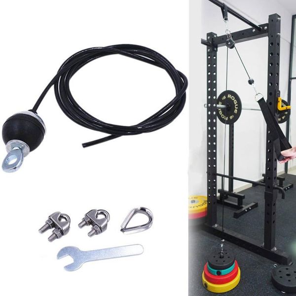 

2.5m gym cable fitness pulley length adjustable heavy duty steel wire rope