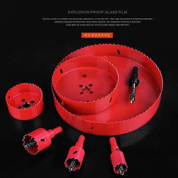 

16-200mm bi-metal wood hole saws bit m42 hss steel bimetal hole saw drill bit cutter for woodworking gypsum plastic board etc