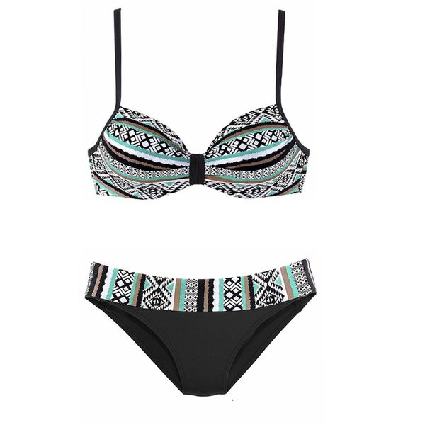

bikini set for women bikinis swimwear vintage print push up bikini 2020 split swimsuit women swimming suit plavky maillot de bain femme, White;black