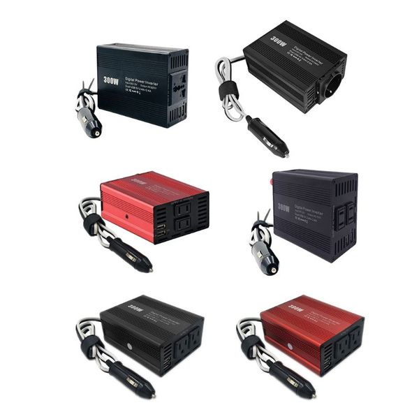 

car inverter 300w dual usb dc12-ac110v/220v power converter charger adapter xxff