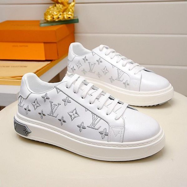 

2020 fashion mens shoes casual with box luxury chaussures pour hommes leather mens shoes vintage footwear sports time out sneaker flats drop