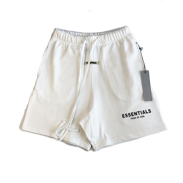 

loose of fear god mens with trousers 2020ss essentials casual pants shorts letter-printed loops hip-hop shorts summer short and qua wpco, Black